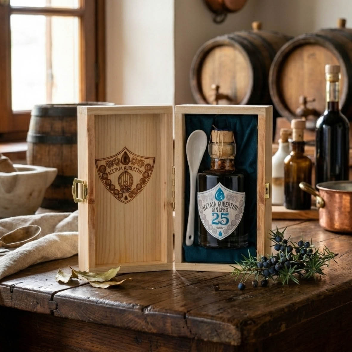 25 anni Ginepro Balsamico Invecchiato Gran Riserva del Fondatore Acetaia Gubertini - immagine 5